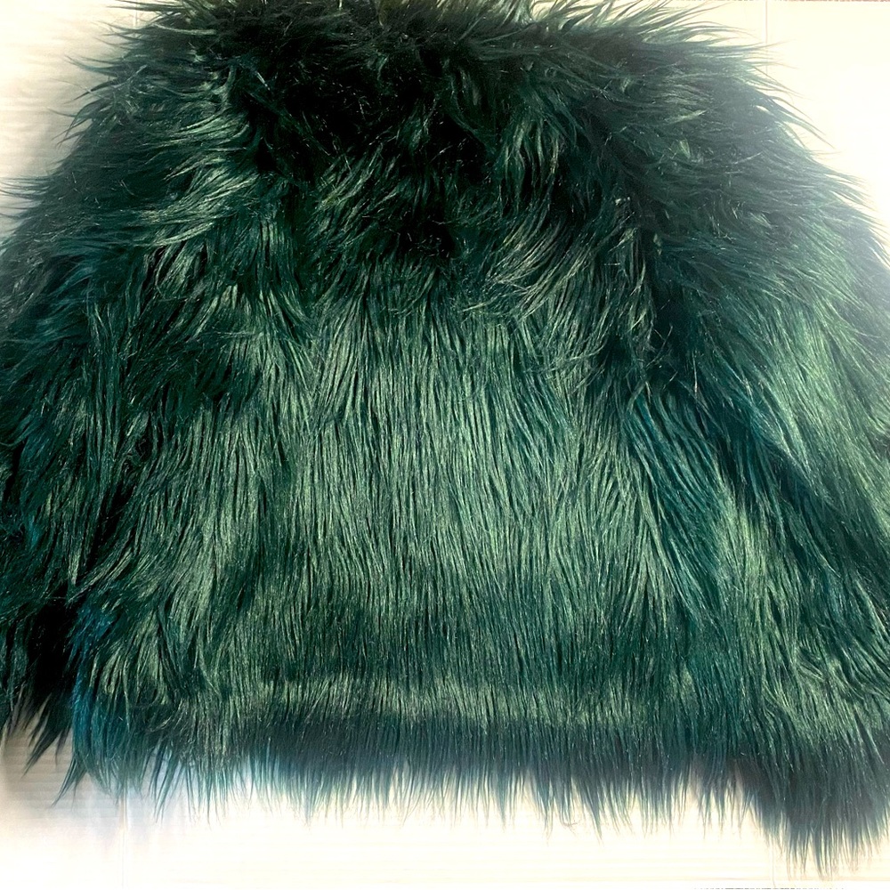 LANSHEFEI SHAGGY FAUX FUR JACKET